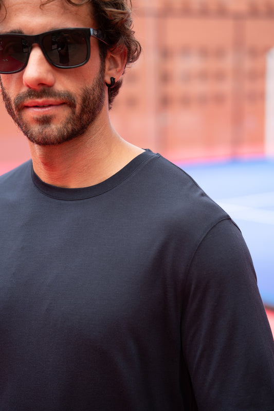 T-shirt élégant marine pegado