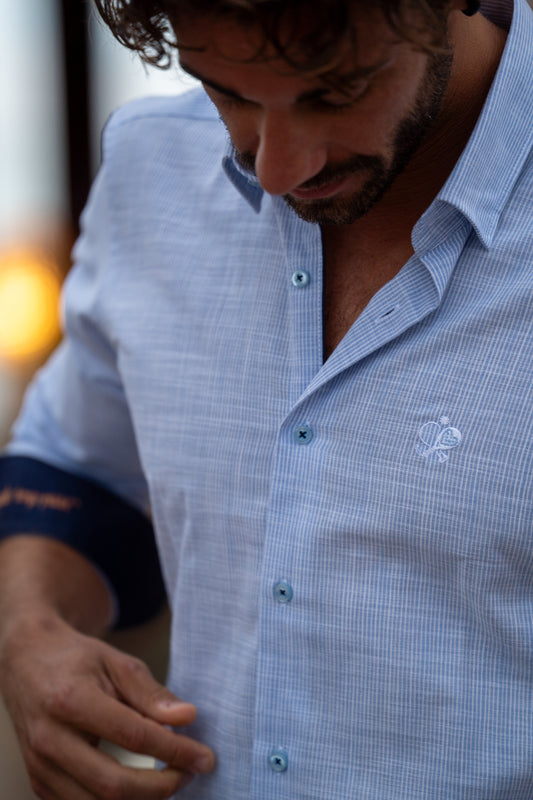 Chemise rayée ciel vibora