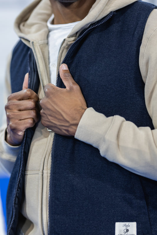 Doudoune sans manches réversible marine