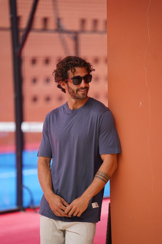 T-shirt élégant gris antra pegado