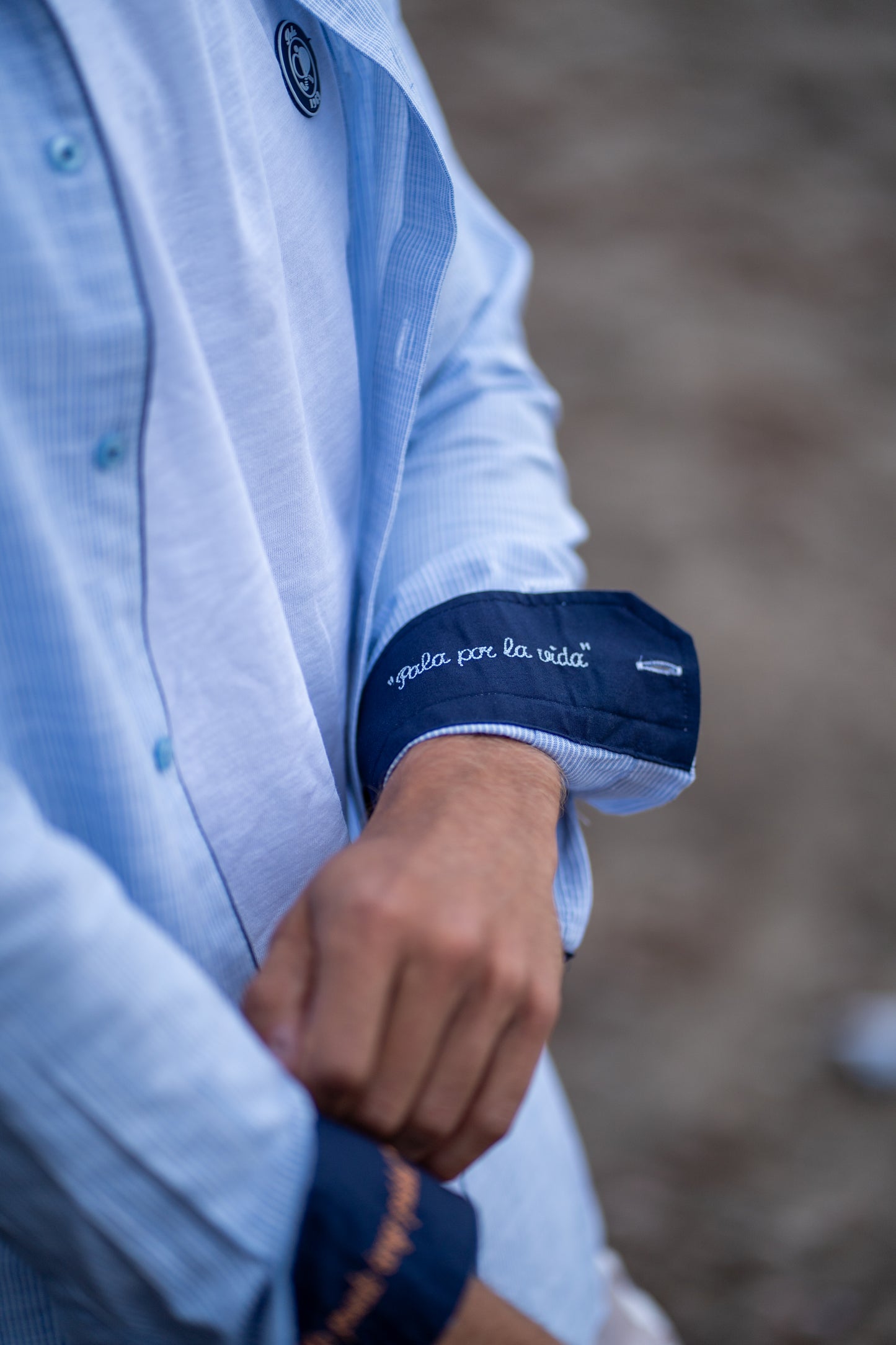 Chemise rayée ciel vibora