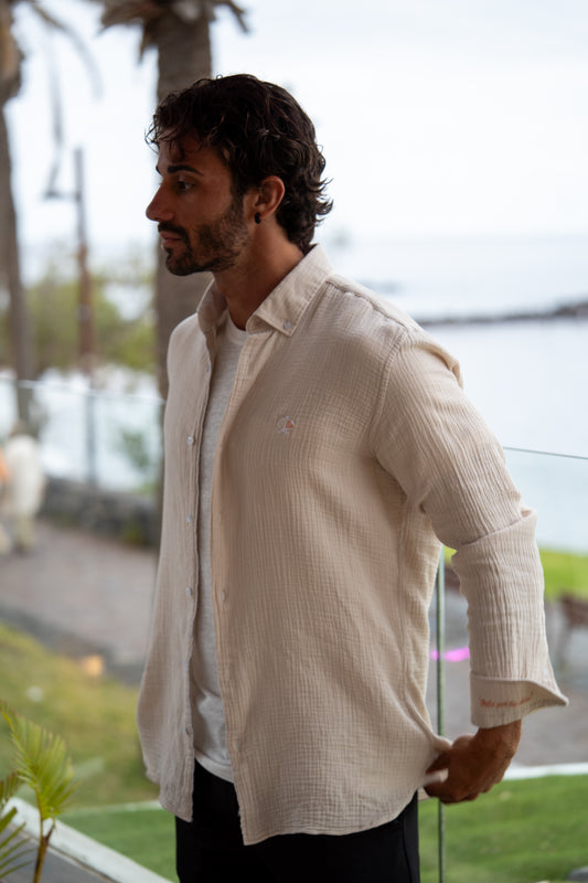 Chemise beige cuchilla