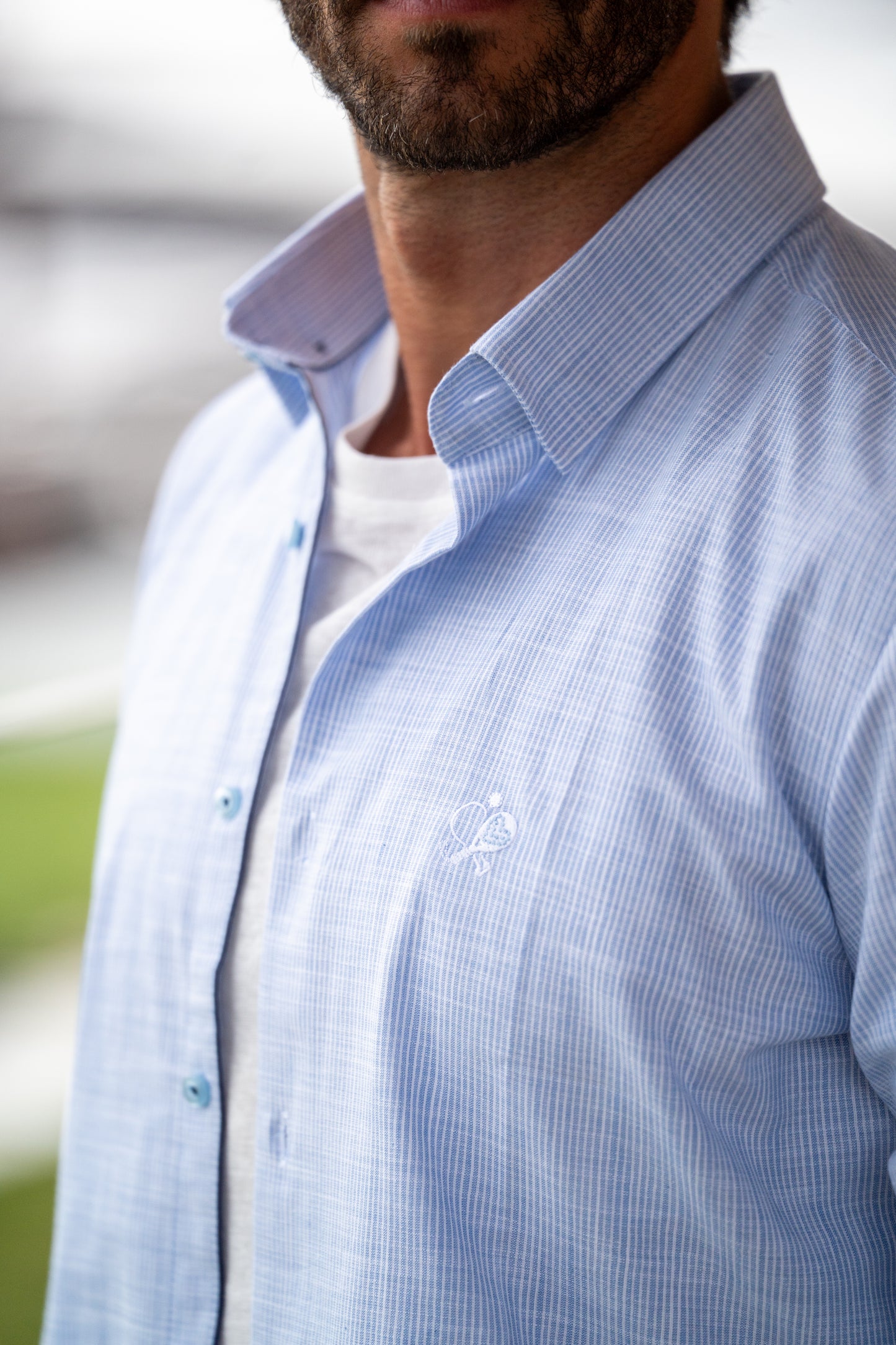 Chemise rayée ciel vibora