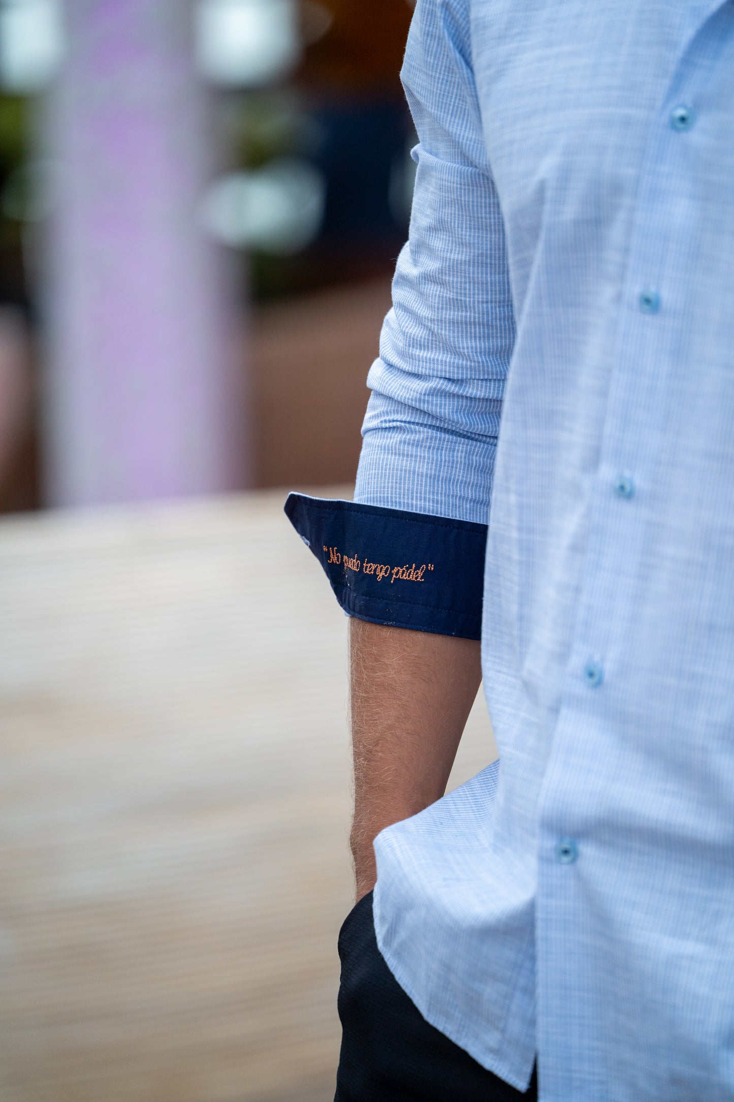 Chemise rayée ciel vibora