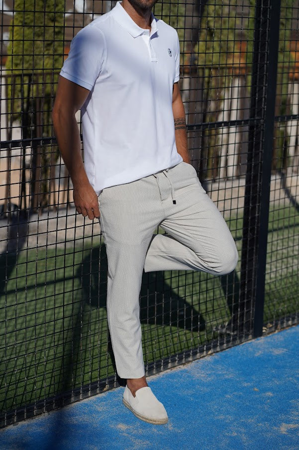 Pantalon beige puntaco