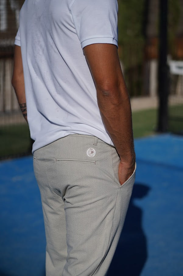 Pantalon beige puntaco