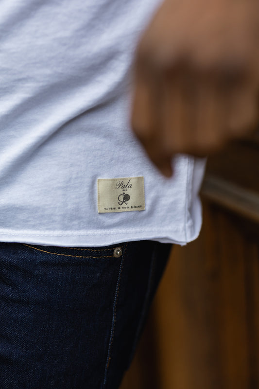 T-shirt blanc manche longue