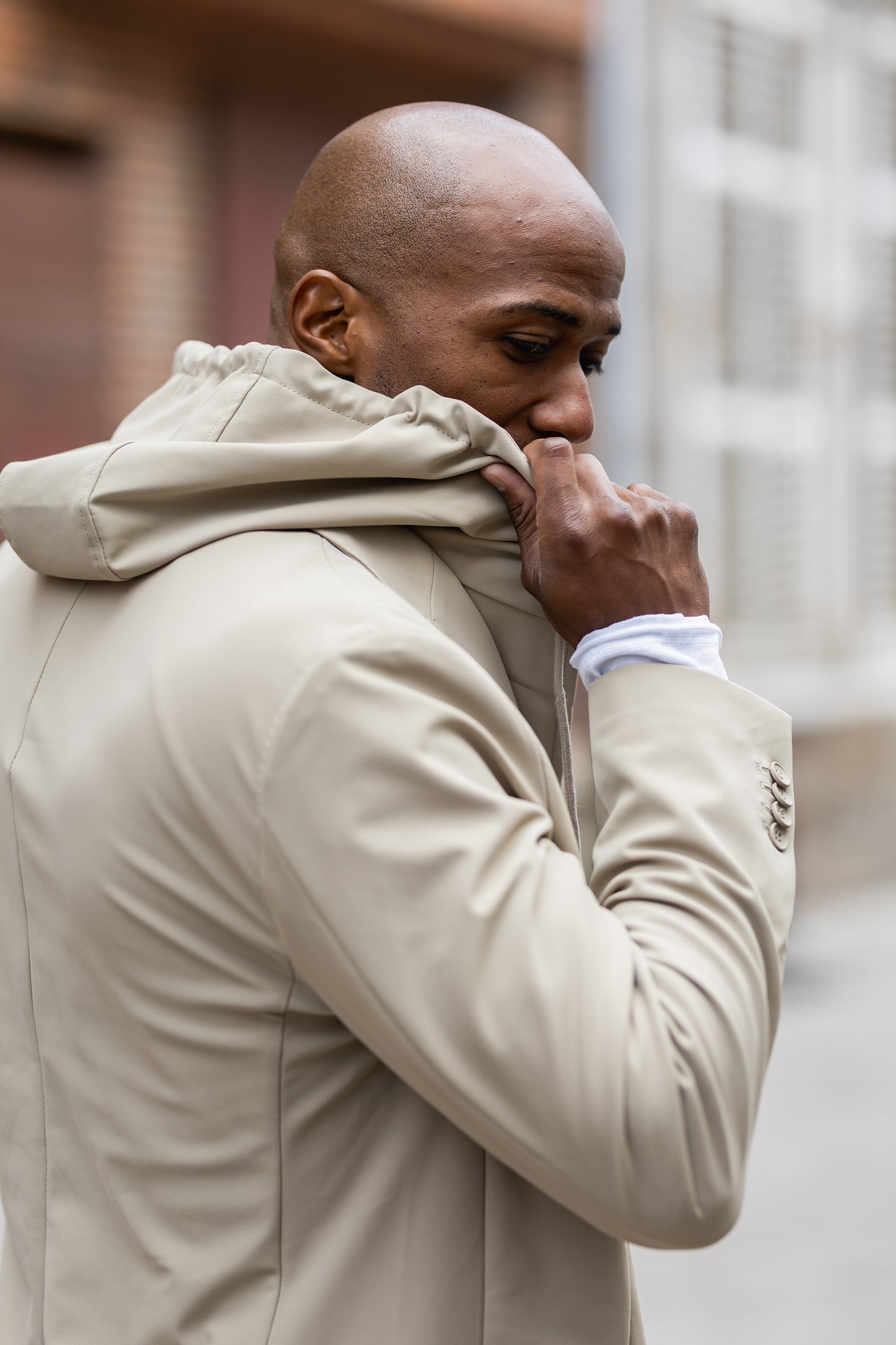 Veste blazer avec capuche amovible