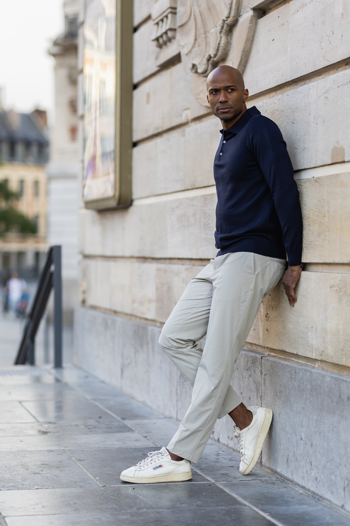 Pantalon chino technic beige