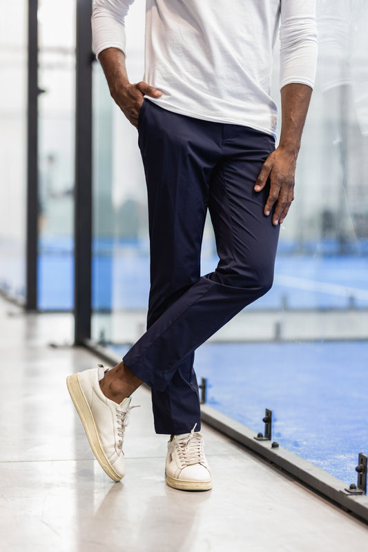 Pantalon chino technic marine