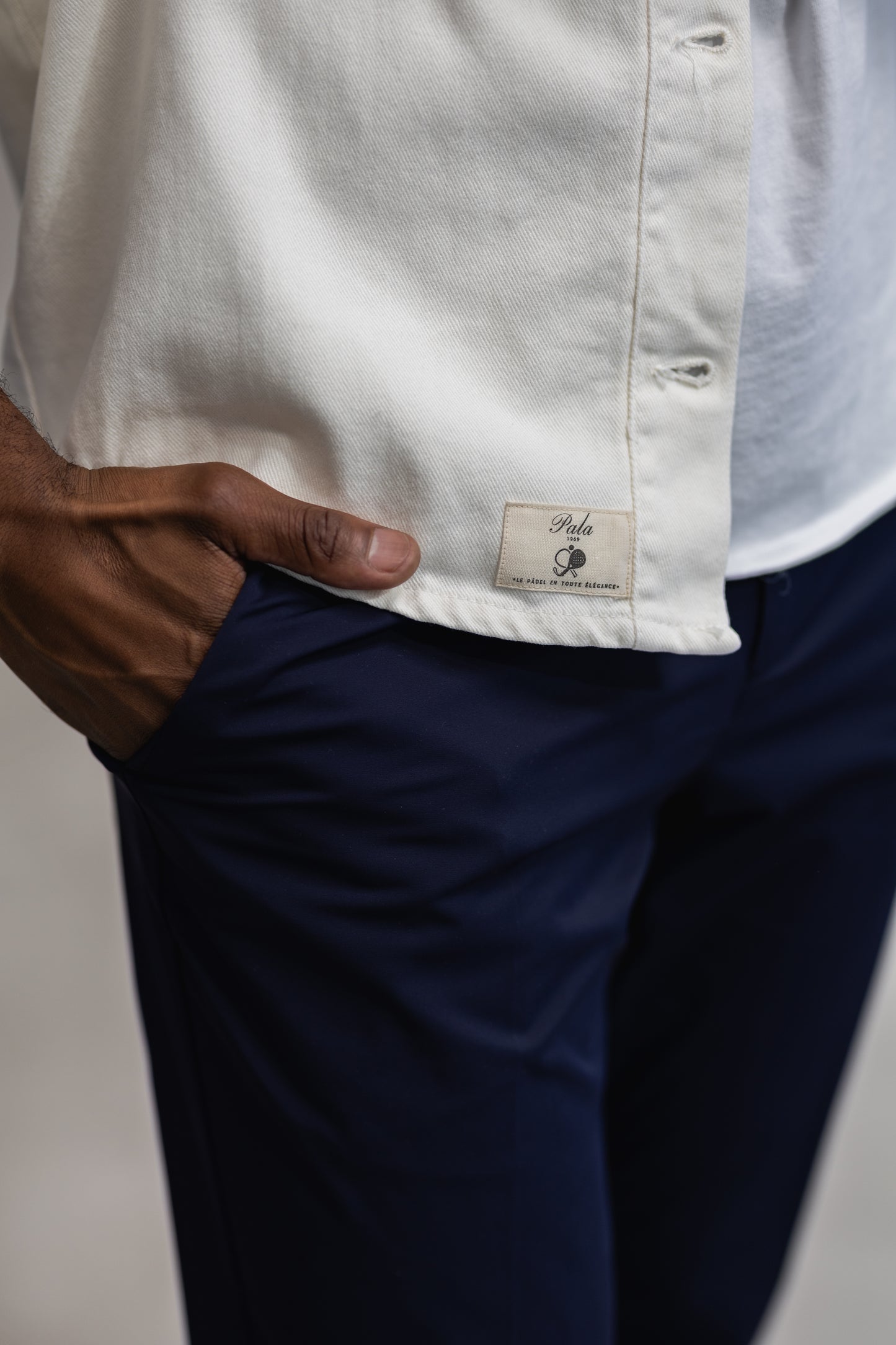 Veste sur chemise jeans