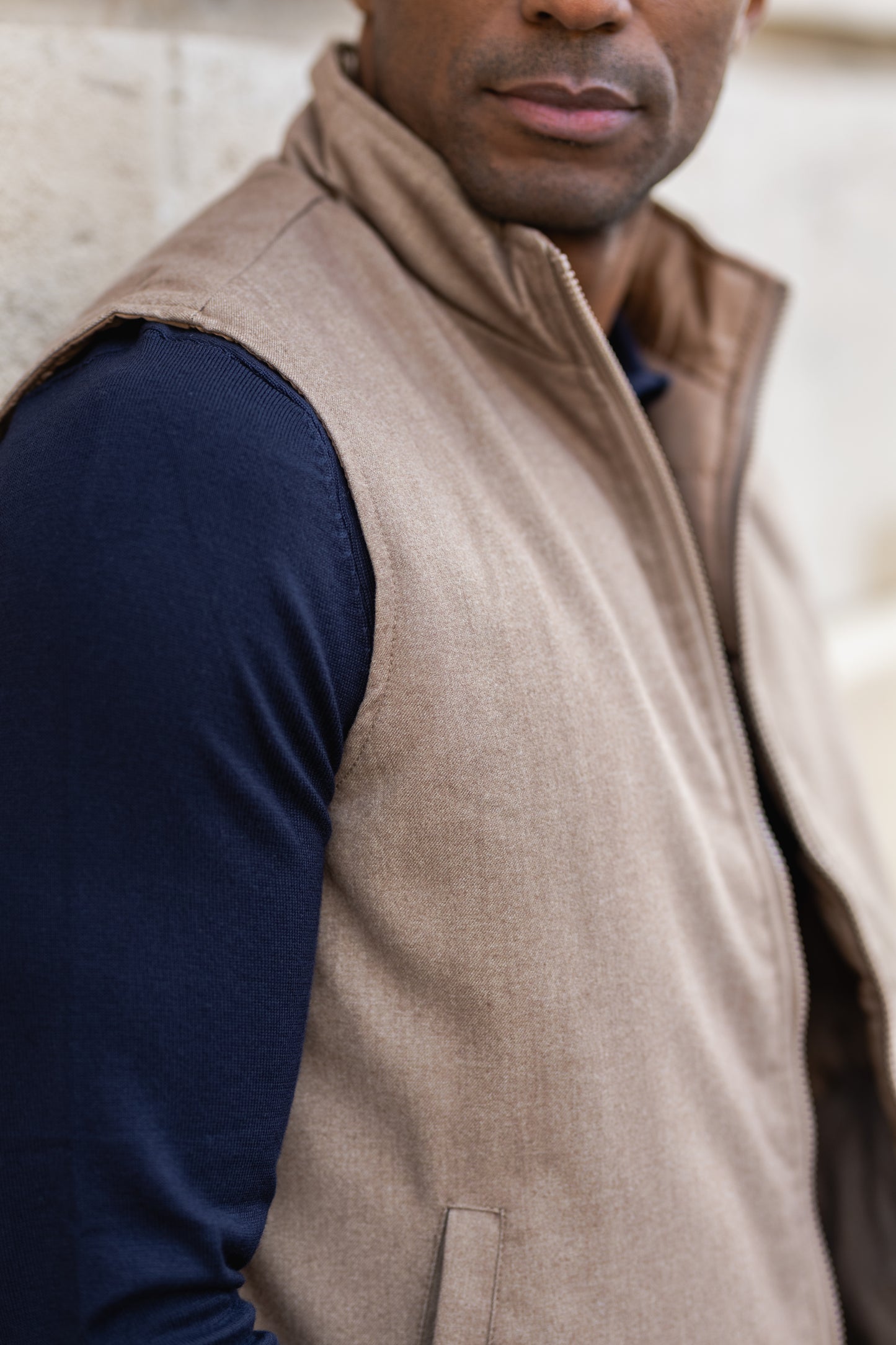 Veste sans maches reversibles