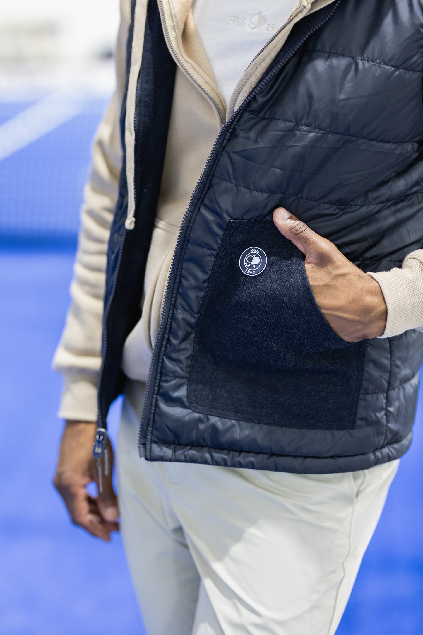 Doudoune sans manches réversible marine