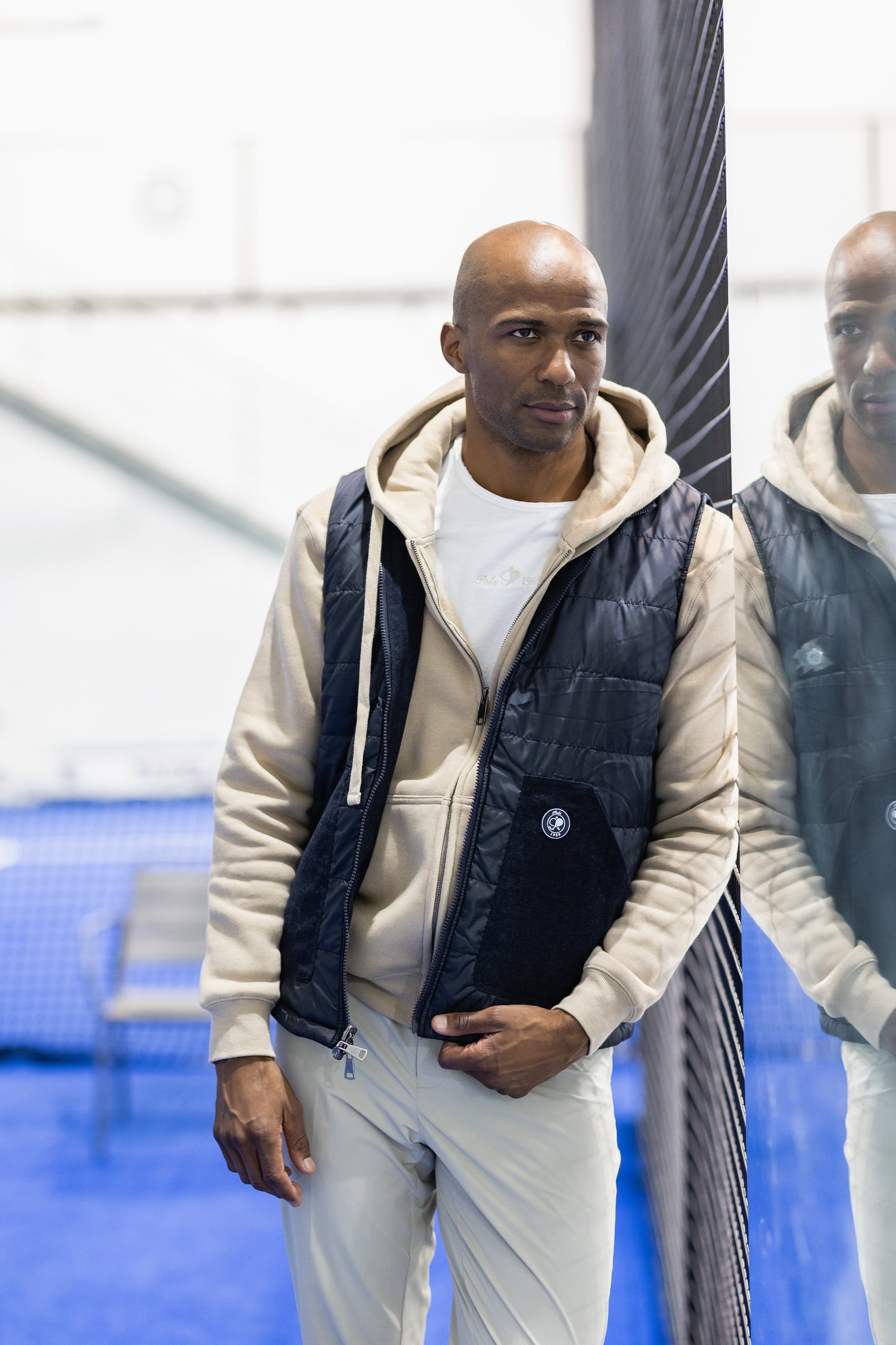 Doudoune sans manches réversible marine