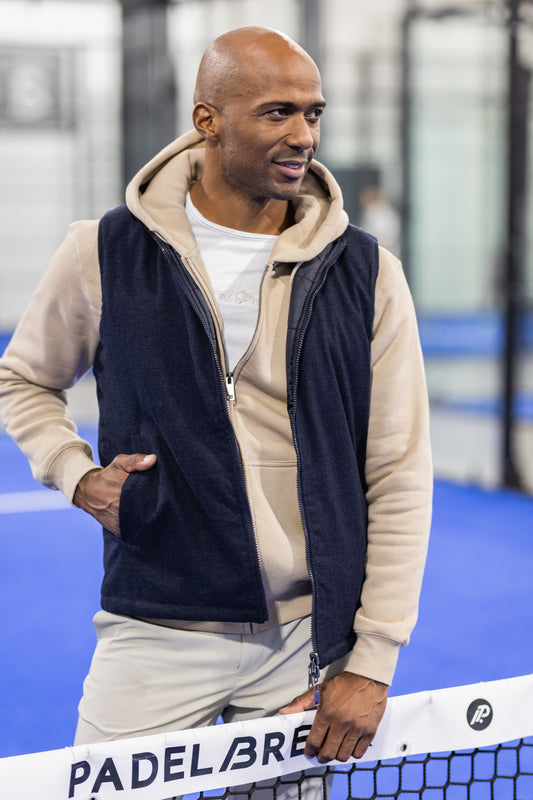 Doudoune sans manches réversible marine