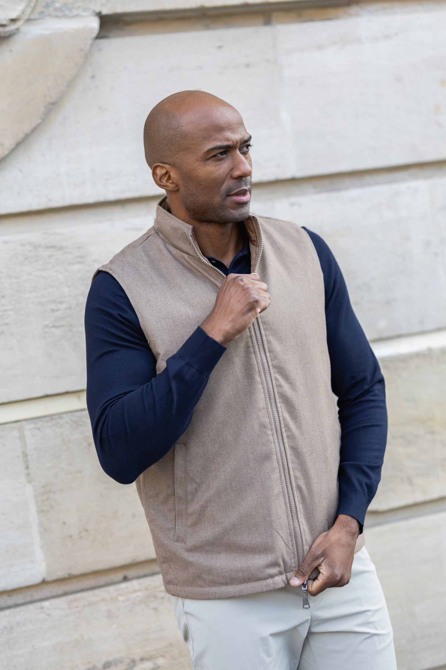 Veste sans maches reversibles