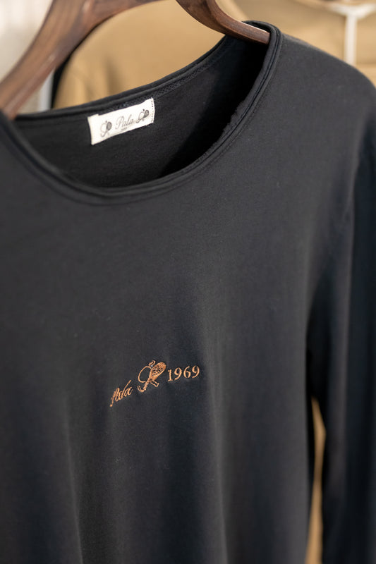 T-shirt noir manche longue