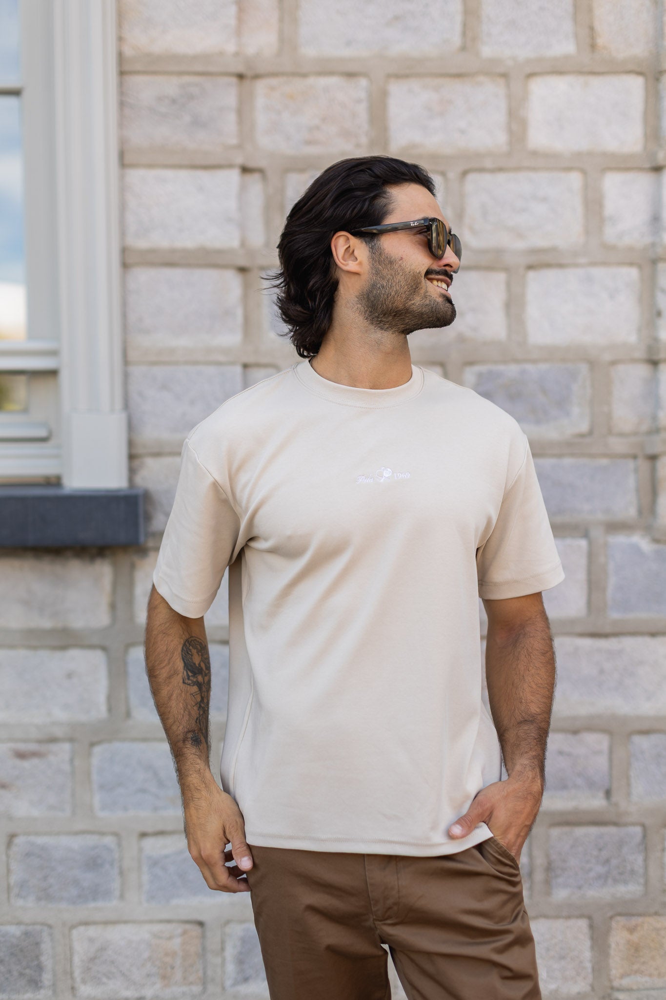 T-shirt beige original arriba