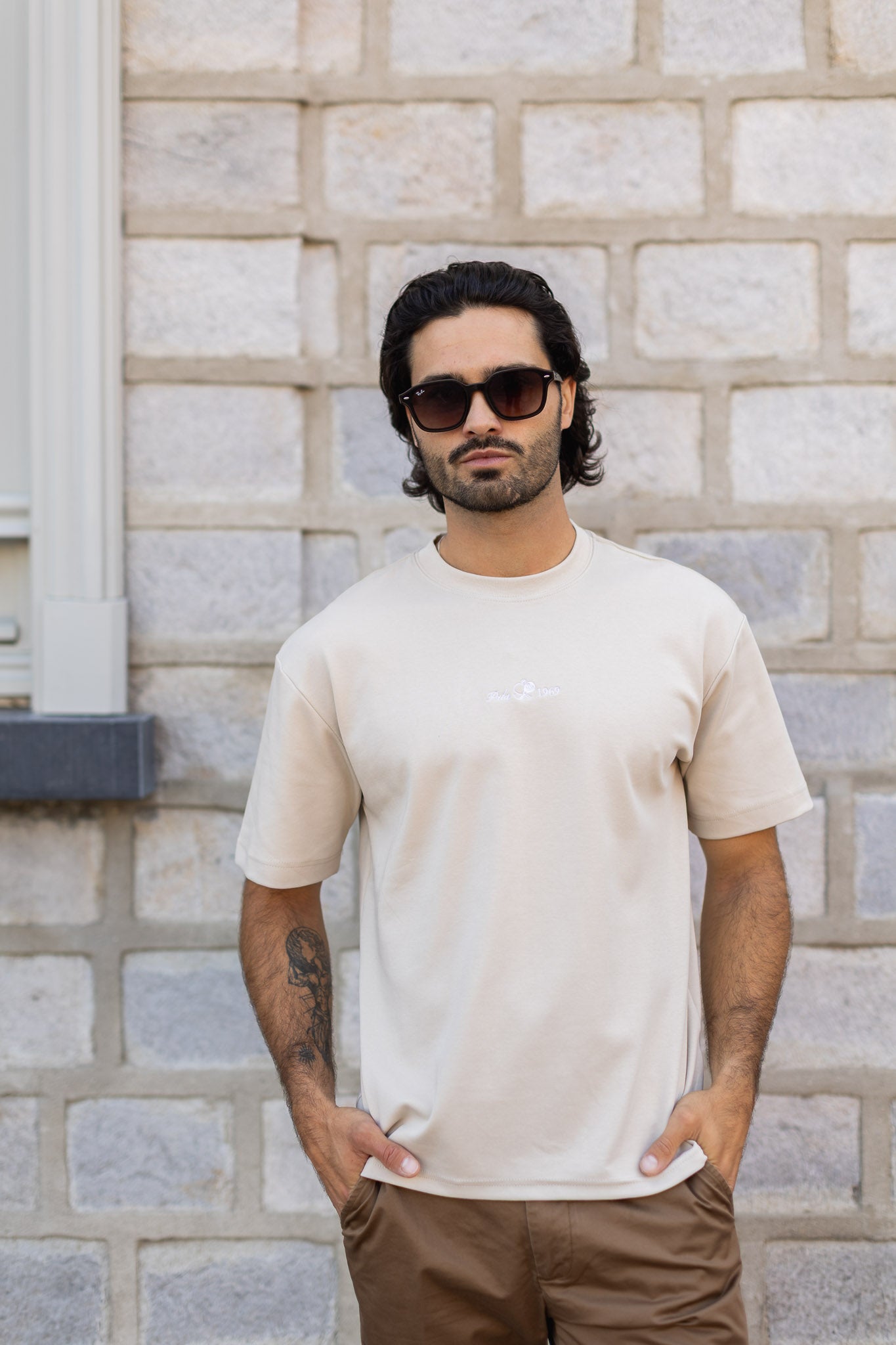 T-shirt beige original arriba